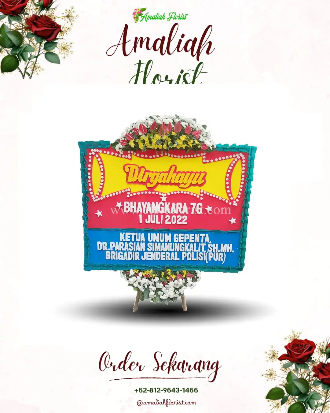 Papan Bunga HUT Ulang Tahun Jombang
